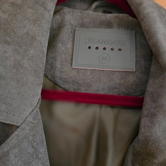 Anthropologie SUEDE OLIVE GREEN MOTO JACKET - Picture 3 of 5